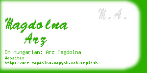 magdolna arz business card